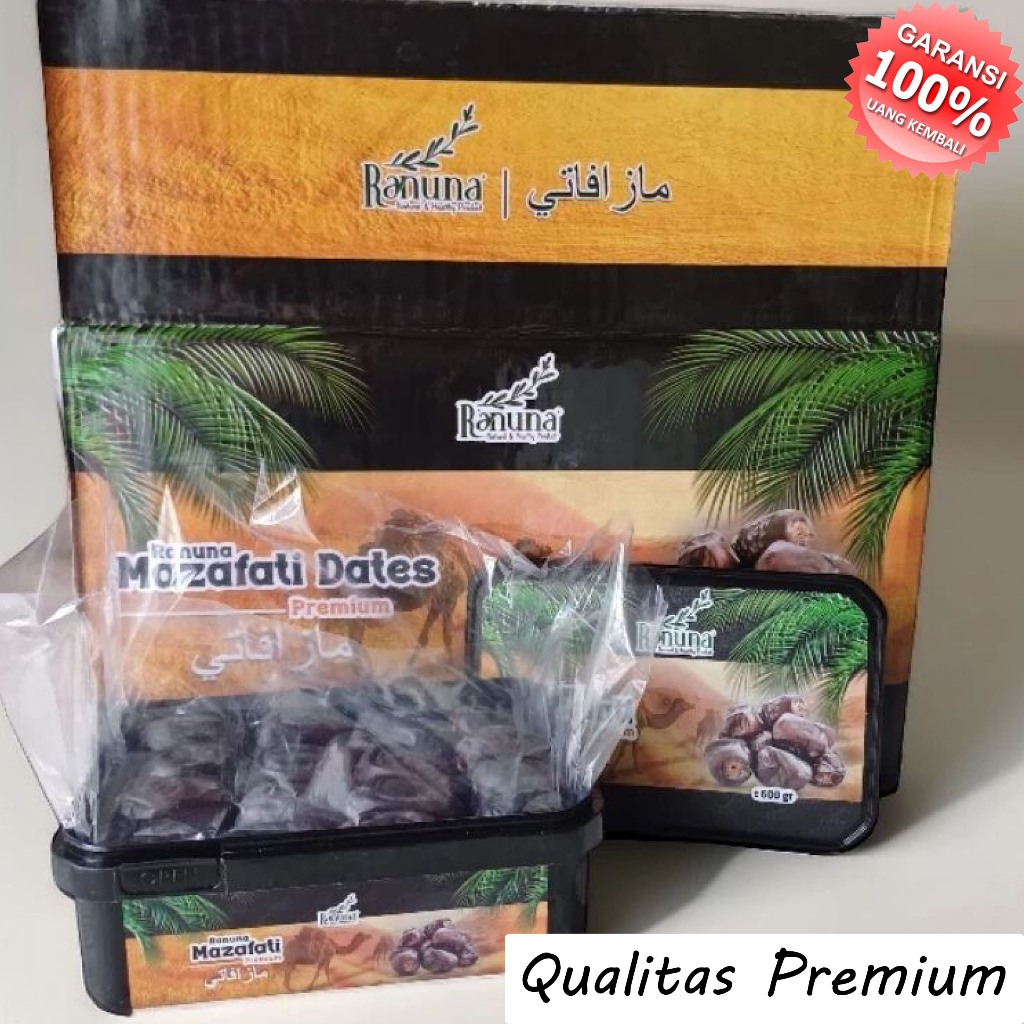 

Kurma Bam Anggur Mazafati 600gr Ranuna Super Premium Quality - Kelembutan Kurma Mazafati Premium dengan Kualitas Terbaik