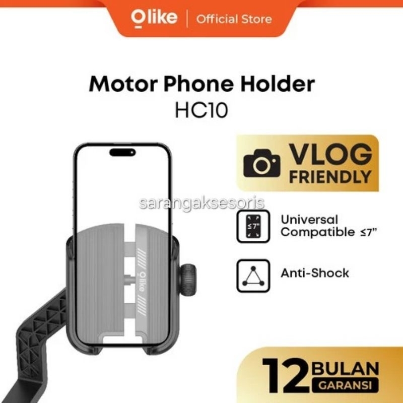 Olike HC10 Holder HP Motor Phone Vlog Camera View Pegangan Spion Gojek Grab Motorcycle