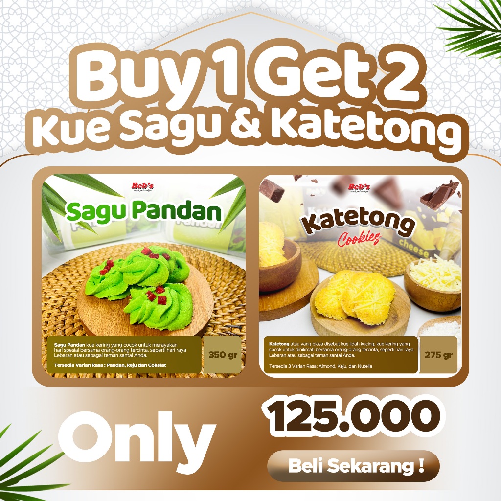 

FLASHSALE!!! BUY 1 GET 2 SPECIAL LIVE STREAMING | BUY 1 GET 2 KUE SAGU KATETONG