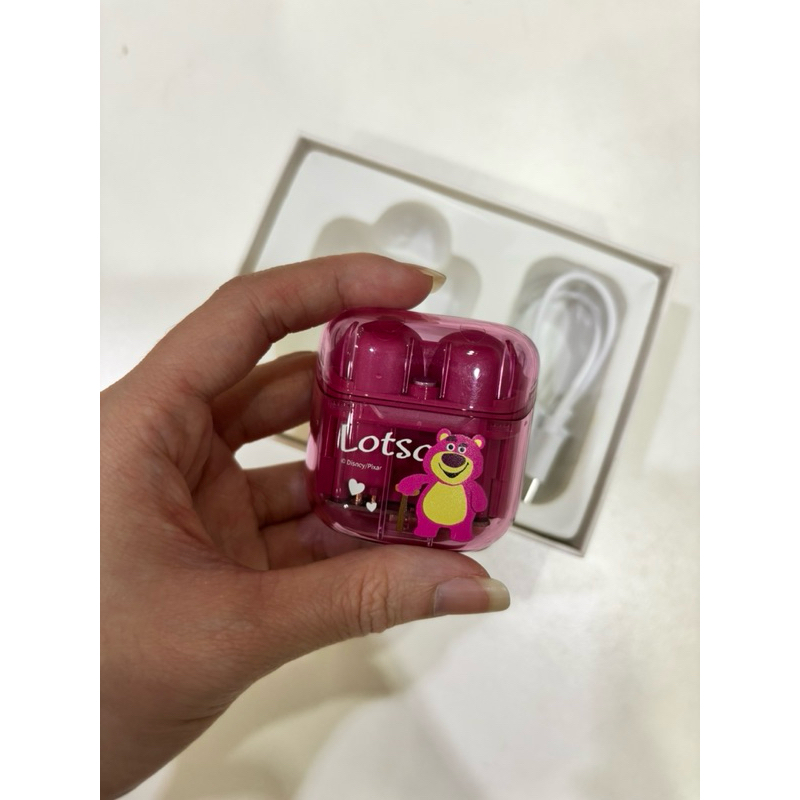 Preloved TWS / Earphone Bluetooth Disney Lotso Pink