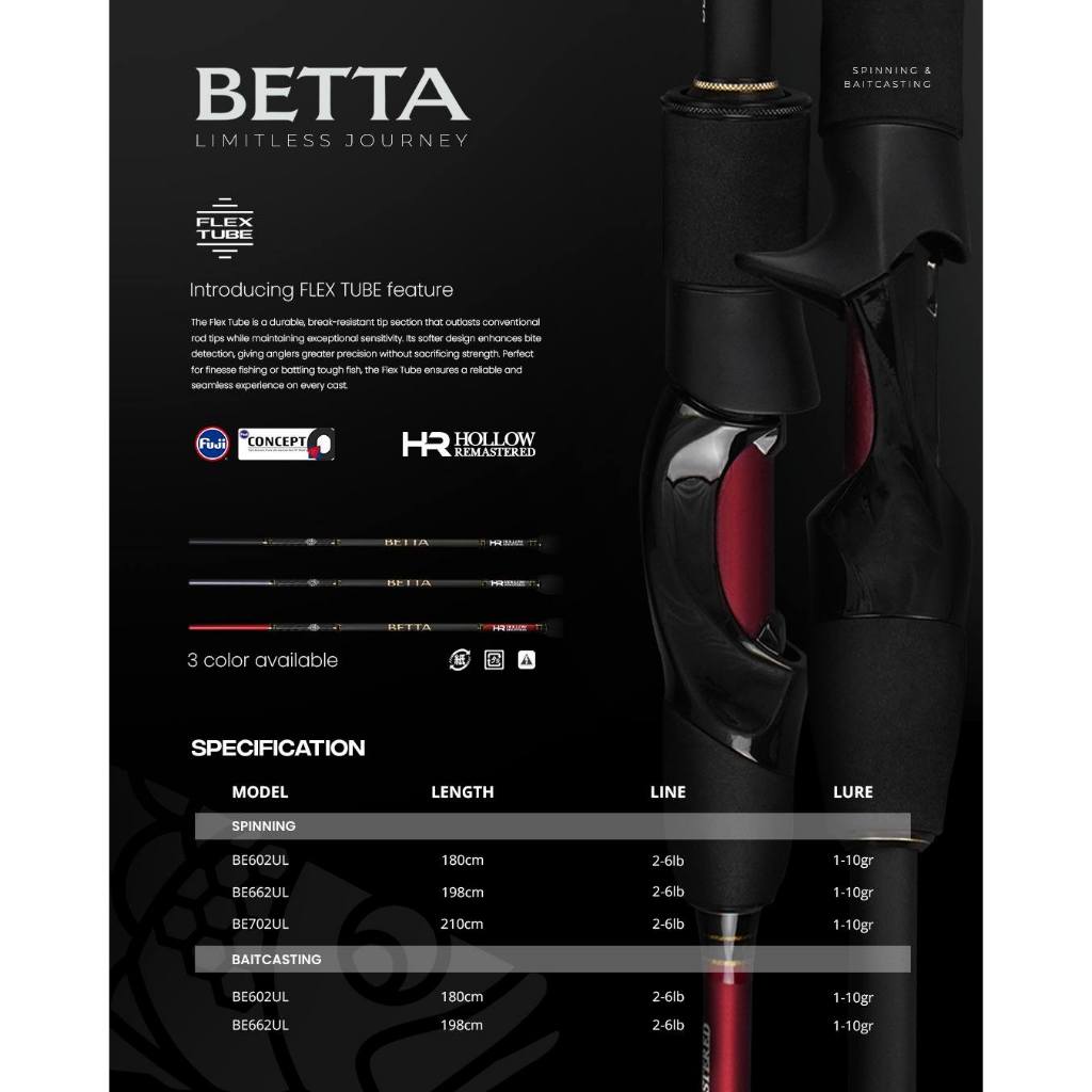 Rod / Joran IROLY BETTA HOLLOW CARBON REMASTERED