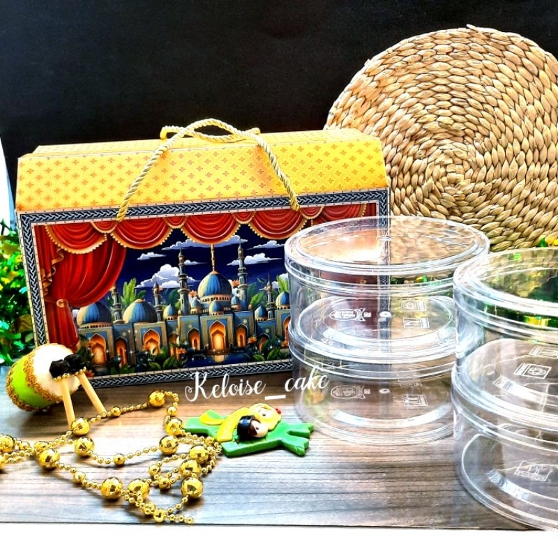 

( isi 5 box / @ 13.500 ) BOX KUE IDUL FITRI ISI 4 TOPLES 500 GRAM UKR 29 cm x 15 cm x 19 cm