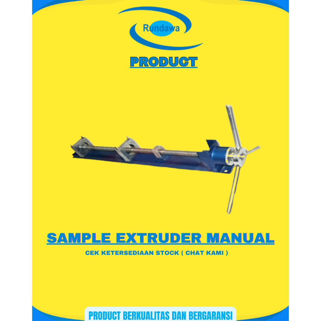 SAMPLE EXTRUDER MANUAL / Jual Sample extruder manual / Sample extruder manual test