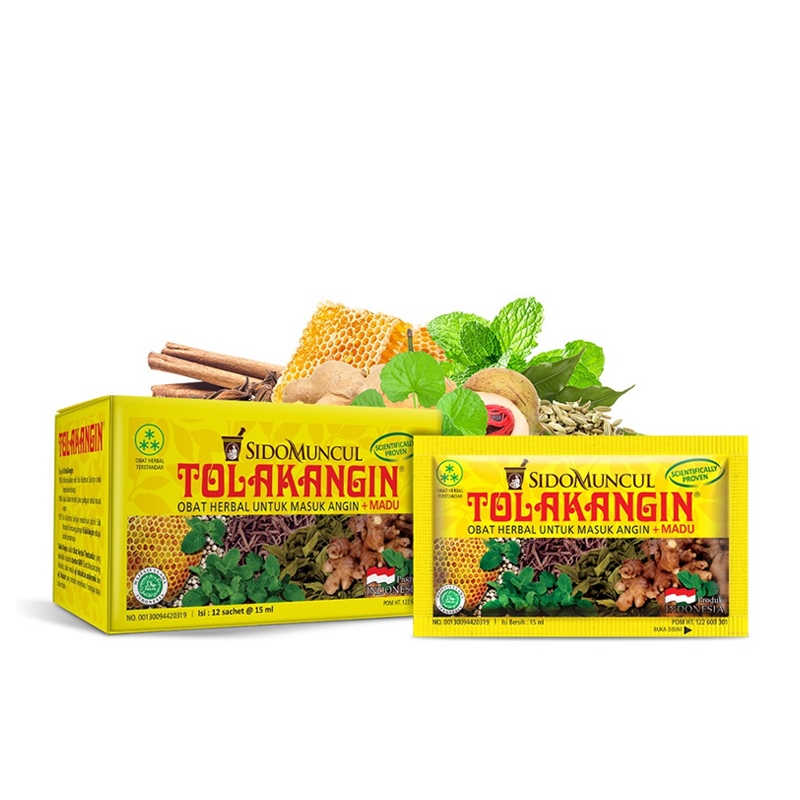 

Tolak Angin Cair Plus Madu 15 ml 1BOX 12 sachet