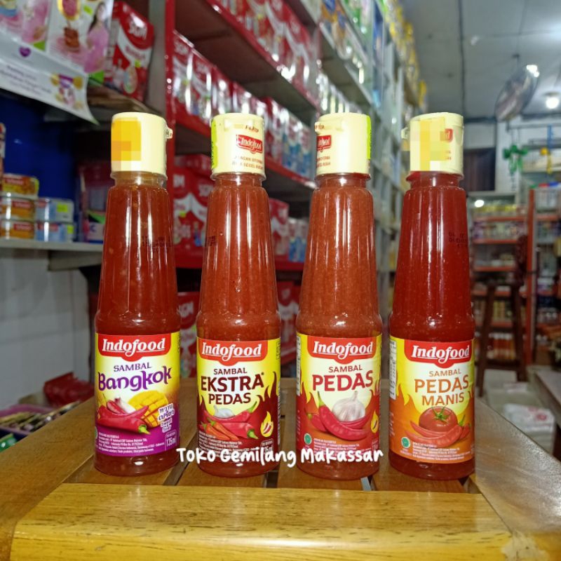 

Indofood aneka macam Sambal botol plastik 135ml