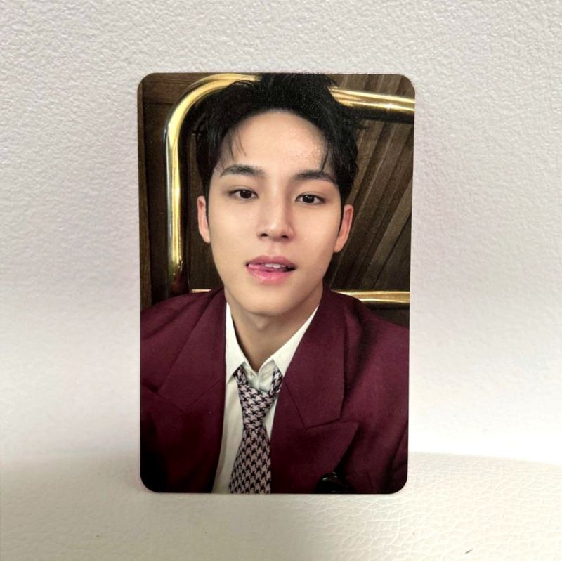 [READY] PHOTOCARD OFFICIAL MINGYU CARAT VER SPILL THE FEELS STF CARVER JAS MERAH GYU MELET MINGMEL J