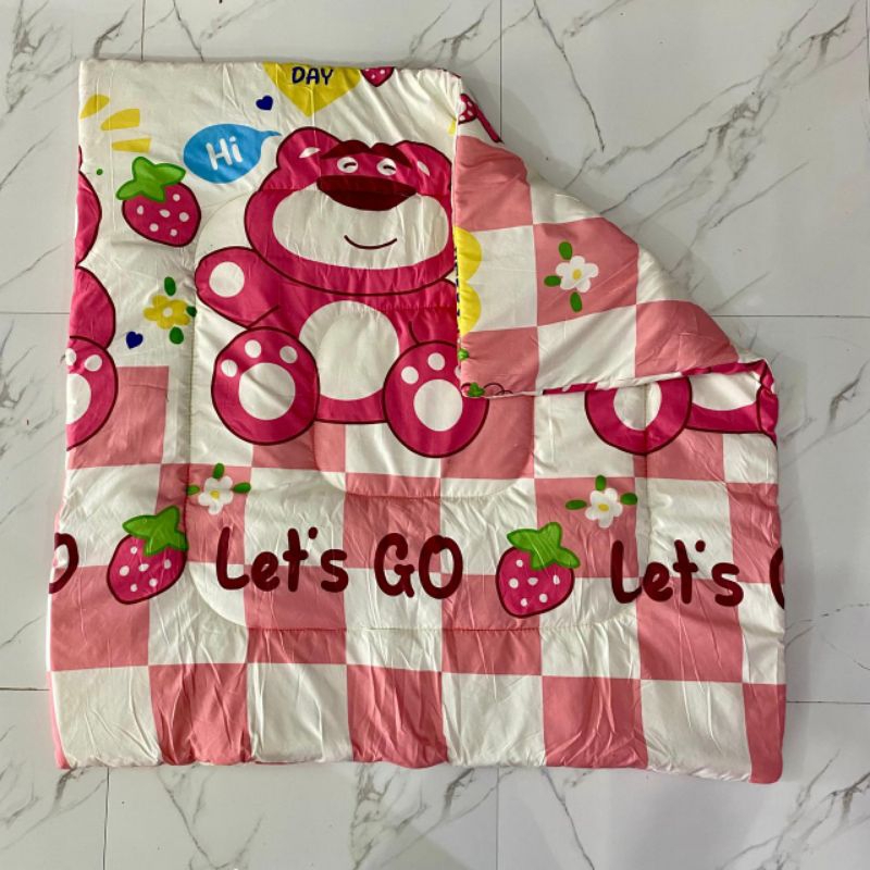 bedcover bayi 120x120 isian dacron