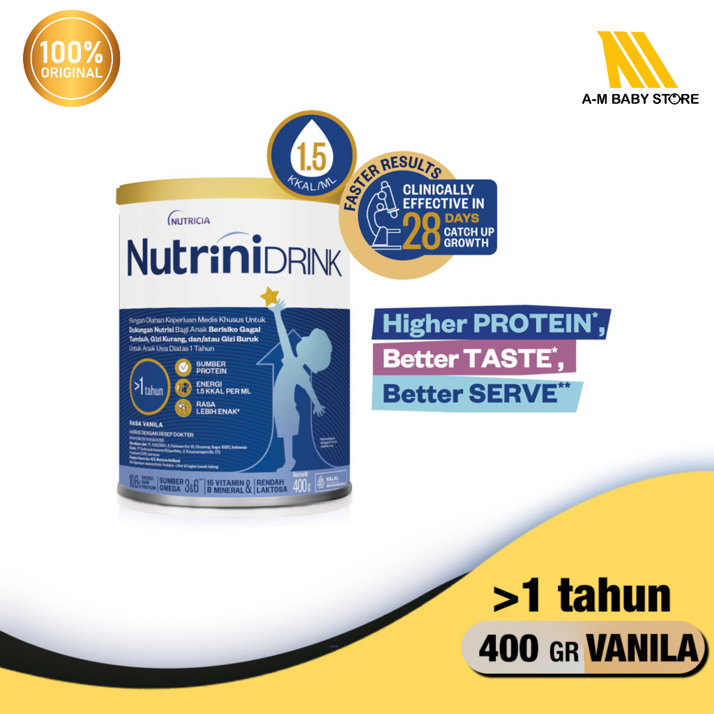 NUTRINIDRINK POWDER 400g SUSU BUBUK FORMULA PERTUMBUHAN