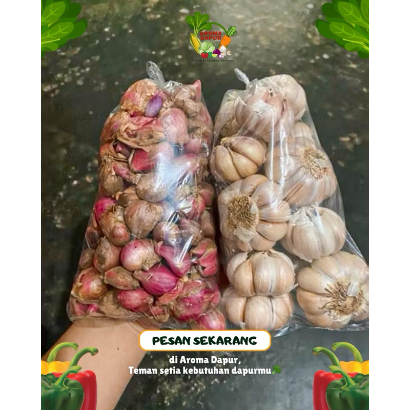 

PAKET BAWANG MERAH BAWANG PUTIH 500gr / 250gr