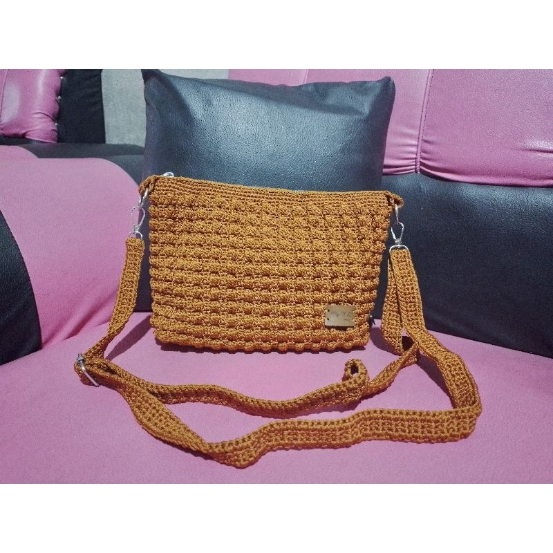Tas Selempang Wanita Rajut Besar