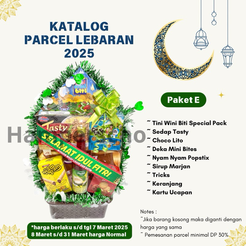 

Parcel Lebaran Idul fitri 2025 Paket E