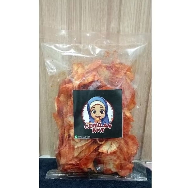 

keripik ubi pedas manis kemasan 250gr