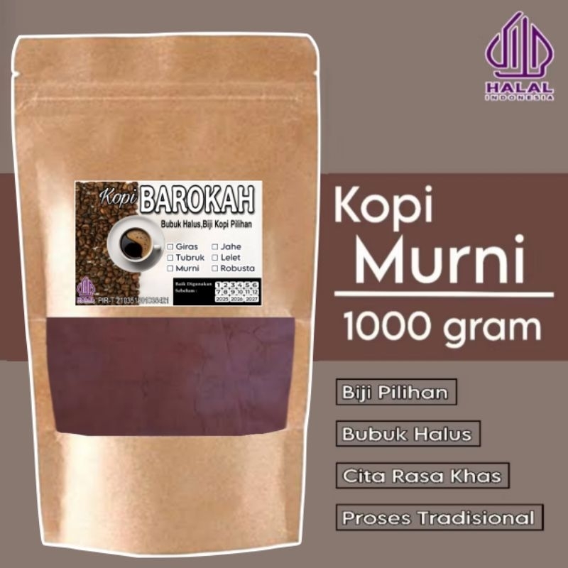 

KOPI MURNI REGULER 1 Kg - KOPI BAROKAH Kopi Murah