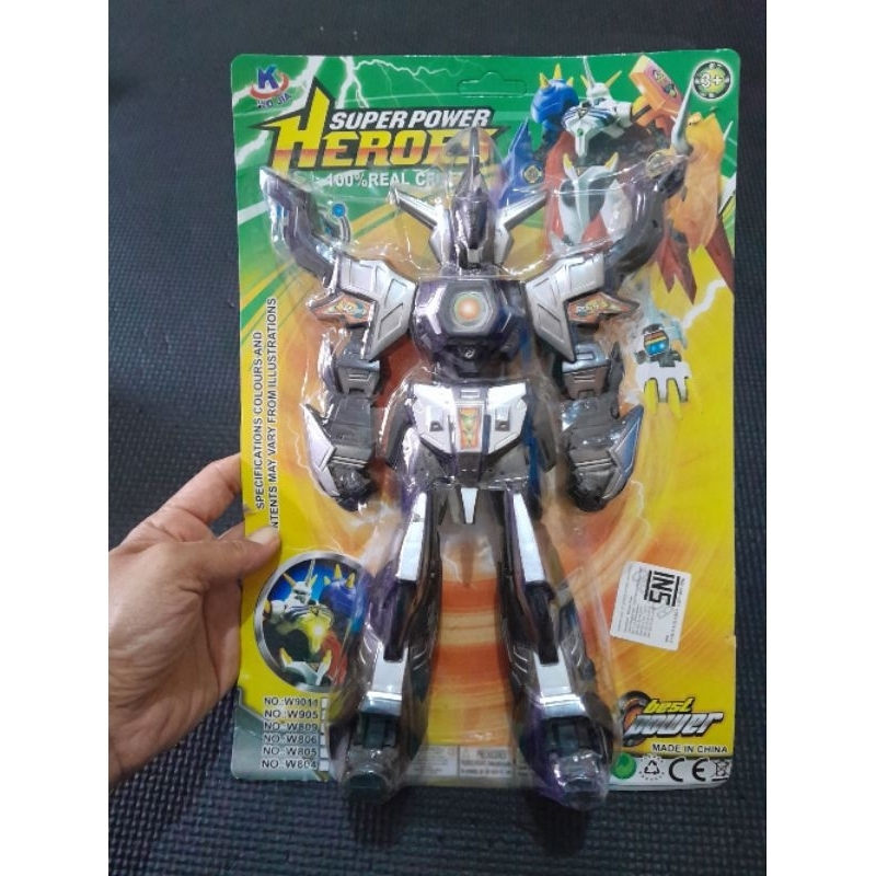 Mainan anak robot super power heroes