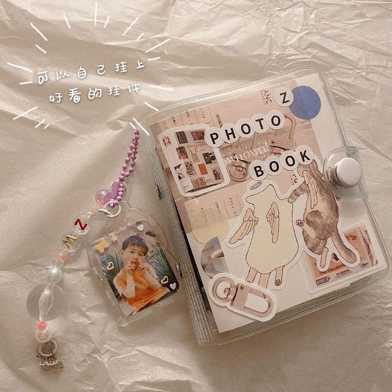 Binder Mini / Binder Transparan 3 RING Lucu Korea Aesthetic [ID.ID]