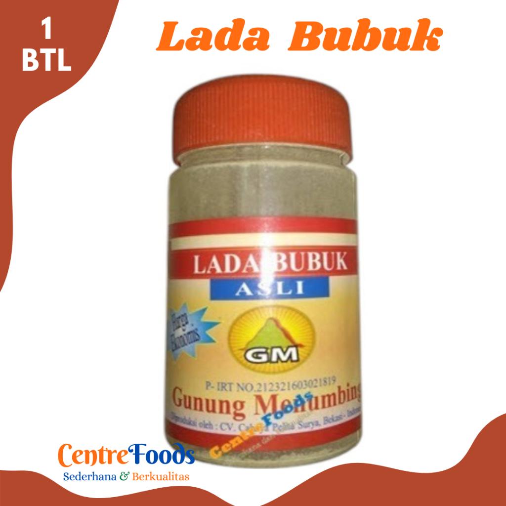 

LADA BUBUK Asli - Cap Gunung Menumbing | 45gr [ Harga Per BTL ]