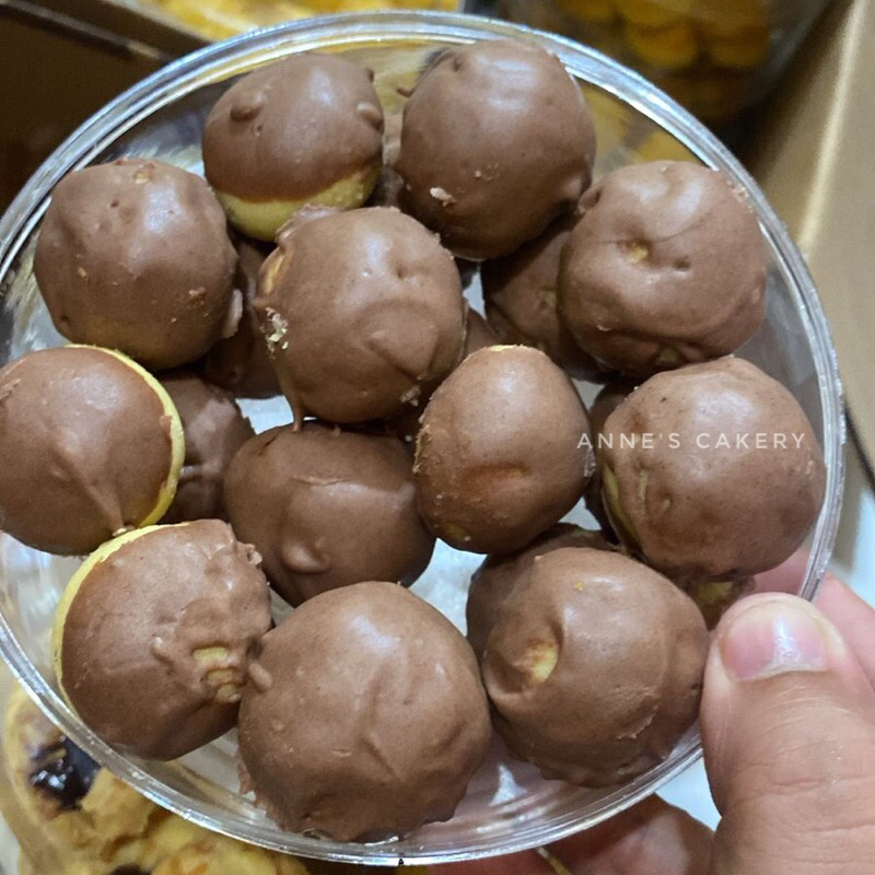 

Kue Kering Cokelat | Nastar Dip In Choco Toples 250gr