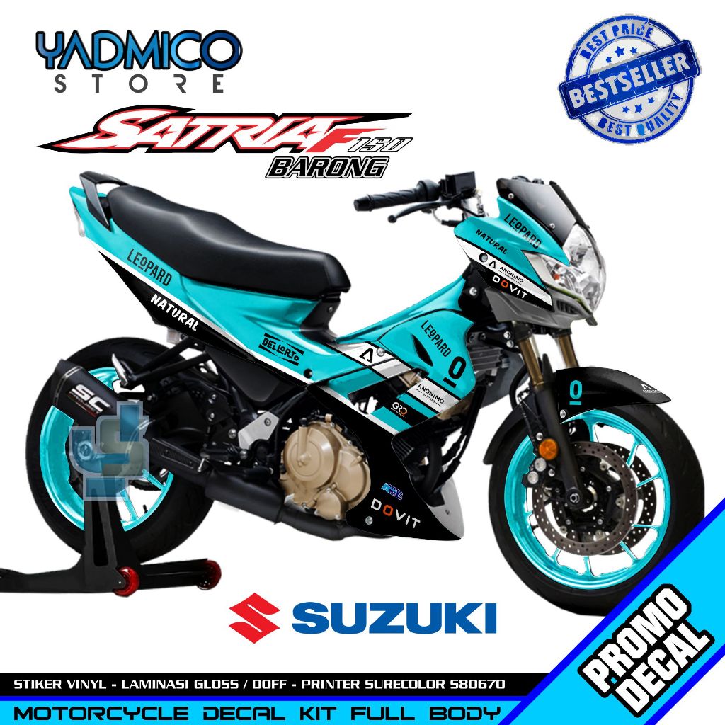 Decal Satria FU Barong Full Body - Stiker Motor Satria FU 2012 Full Body - Dekal Satria FU Barong 20