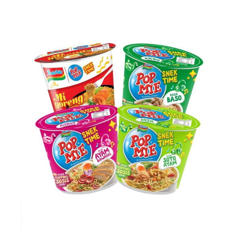 

Pop Mie Mini Snek Time Berbagai Varian Rasa Indomie Goreng Ayam Bawang Baso Sapi Soto