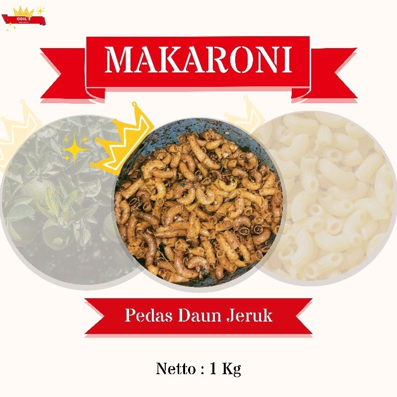 

Makaroni pedas daun jeruk 1 kg | Odil Snack