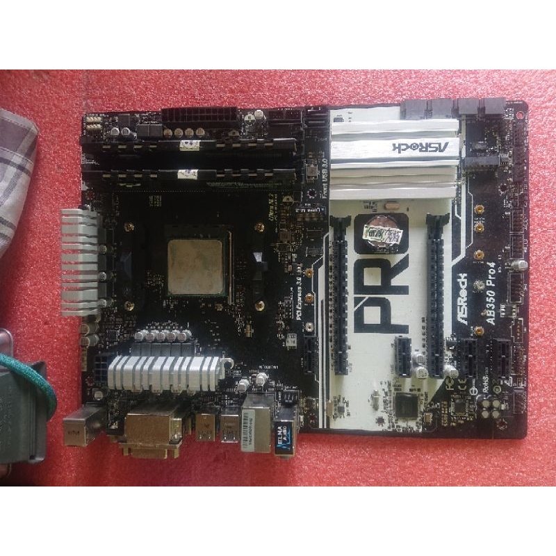 Paketan Mobo Asrock AB350 PRO4 dan Prosesor AMD Ryzen 5 3400g