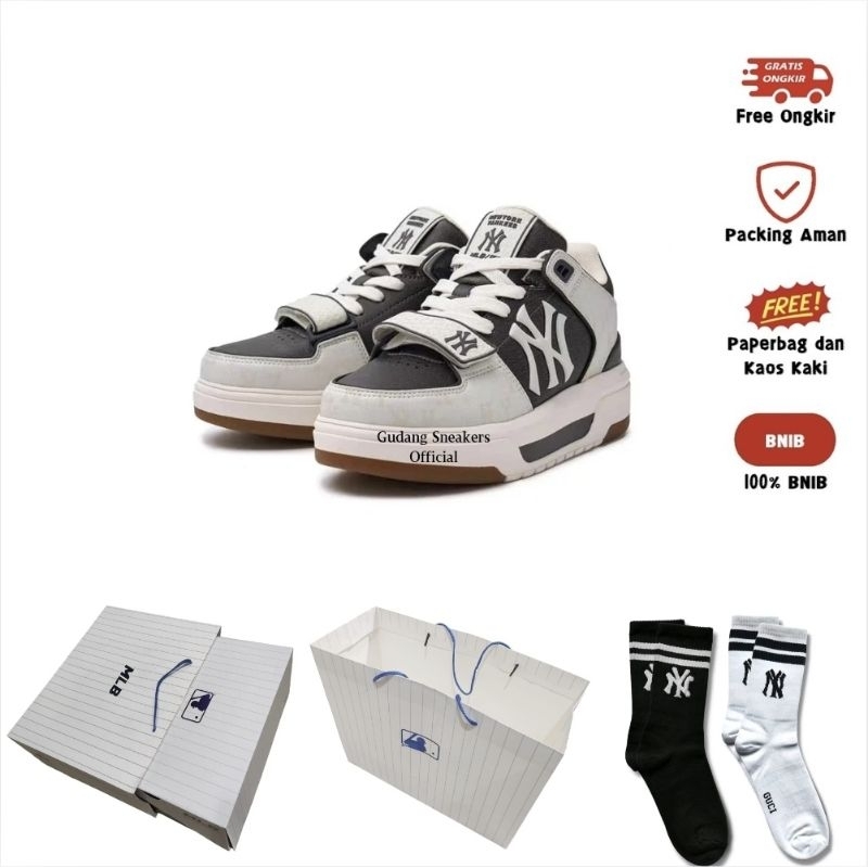 MLB Chunky Liner High NY Yankees Black White