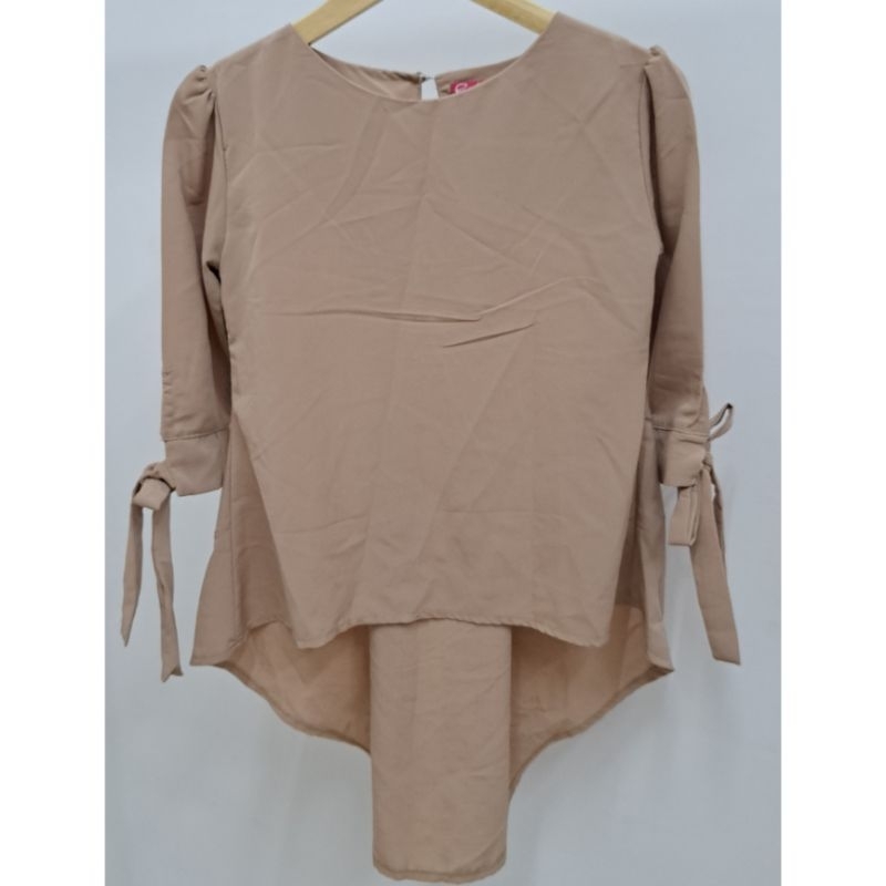 Baju Coklat Muda / Atasan Coklat Muda Polos