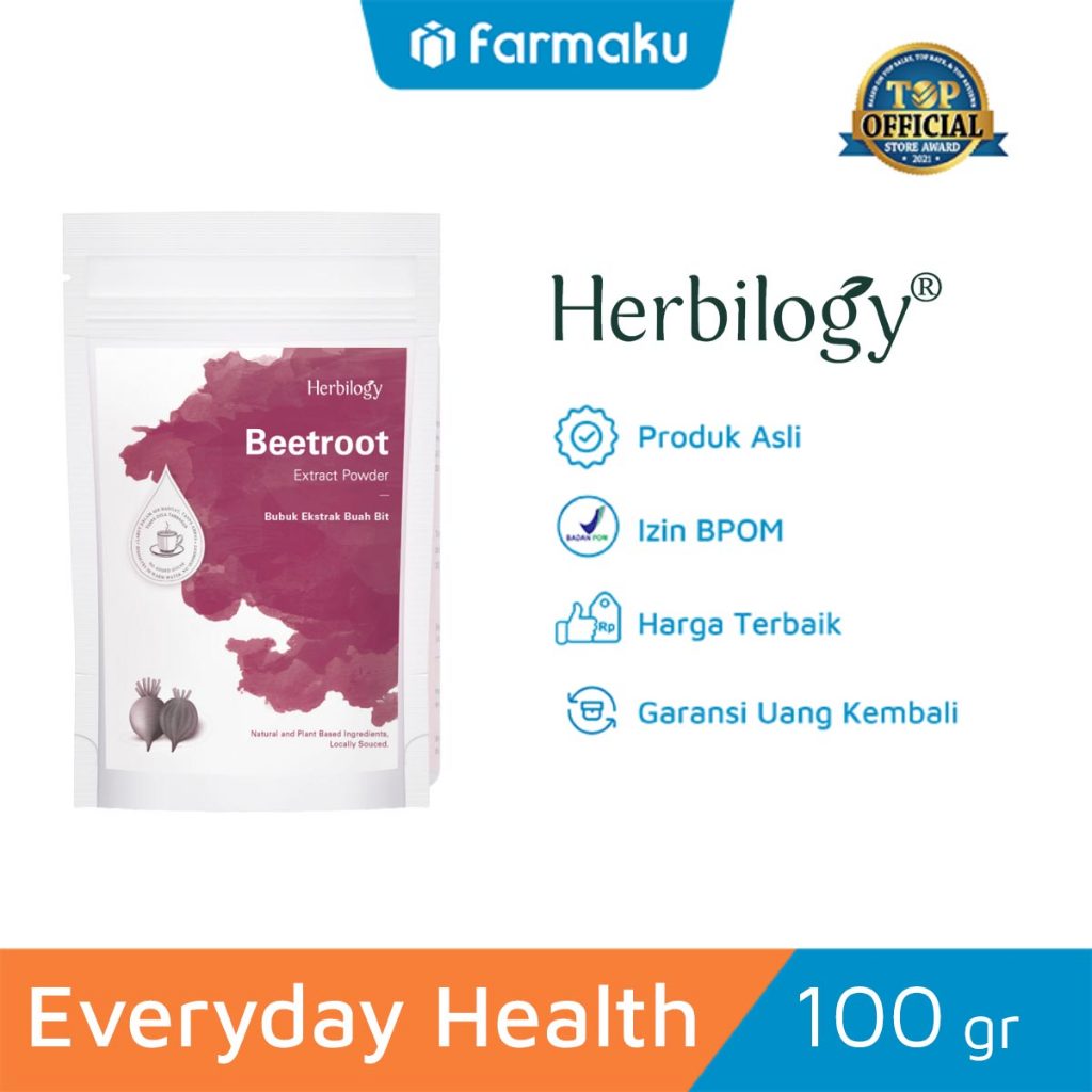 

Herbilogy Beet Extract Powder 75 gr - Bubuk Ekstrak untuk Antioksidan & Anti-Inflamasi