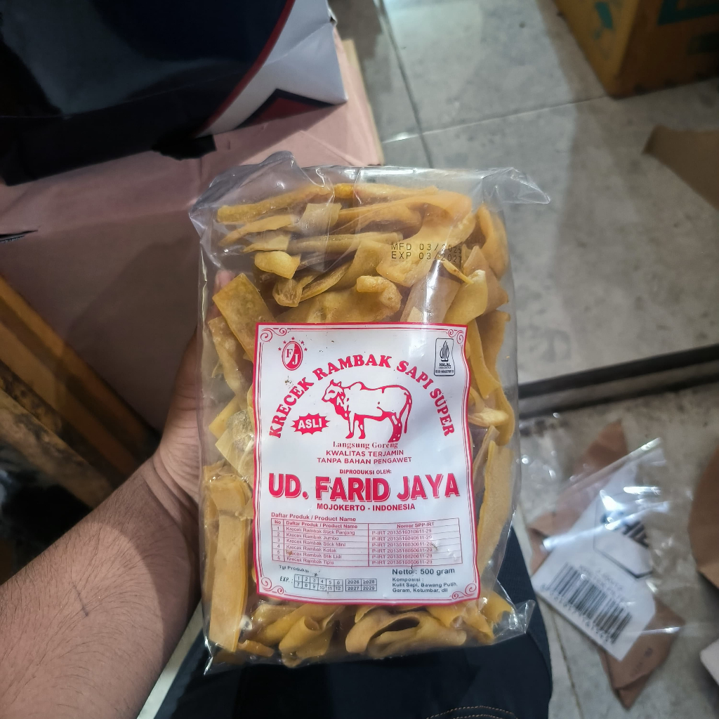 

UD.FARID JAYA krecek rambak kulit sapi Kualitas Tengah ASLI
