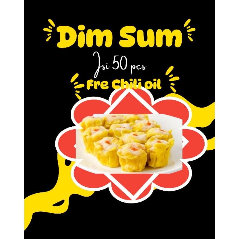 

Dimsum Premium Free saos Pedas isi 50 Pcs