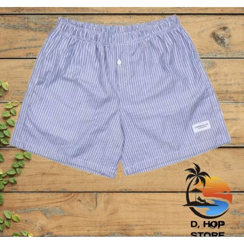 CELANA PENDEK PRIA WANITA  MOTIF GARIS GARIS salur benhur