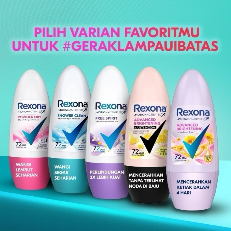 REXONA CEWEK & COWOK DEODORANT 45 ML