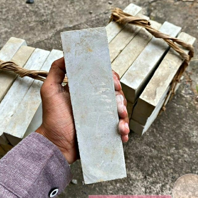 Batu Asah (Wungkal) Alam Asli Super Halus Ukuran 16x5x3cm - Batu Gosok Asahan - Batu Alam AsliMurah