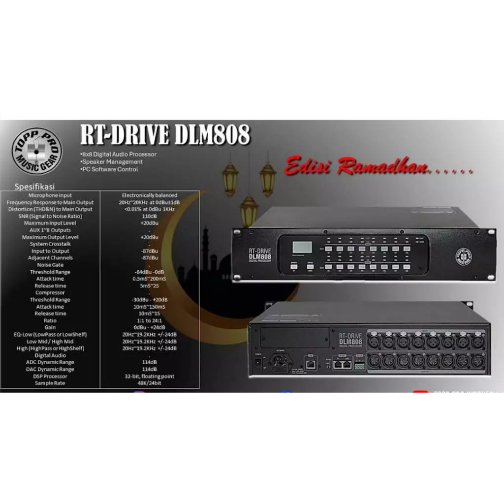 MANAGEMENT SPEAKER DLMS TOPP PRO DLMS 808 DIGITAL / DLMS808 DIGITAL RT DRIVE – ORIGINAL