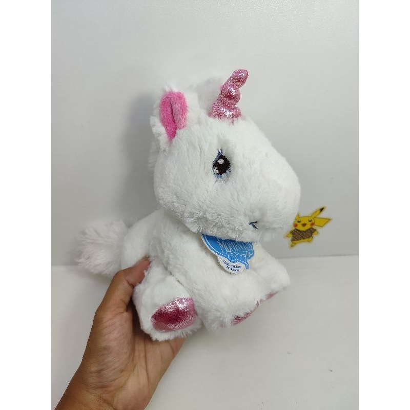 boneka precious moment original Pegasus unicorn putih super soft