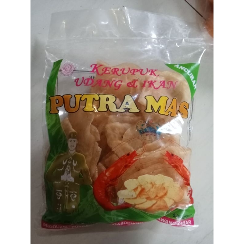 

kerupuk udang dan ikan putra mas / Karawang / Rengasdengklok