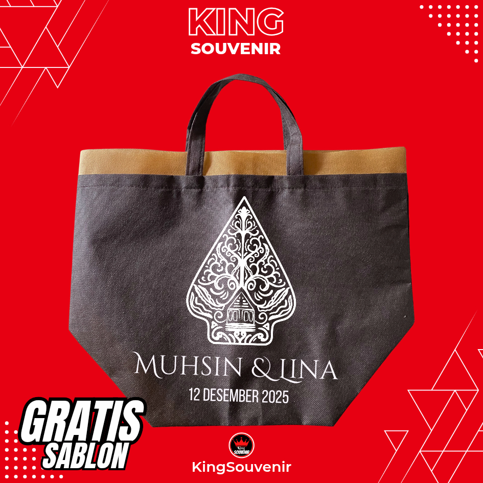 

TAS KOTAK NASI BOX KUE GOODIEBAG BERKATAN TASYAKURAN ULANG TAHUN NIKAHAN CUSTOM SABLON KPK 20X20X20 50 GSM