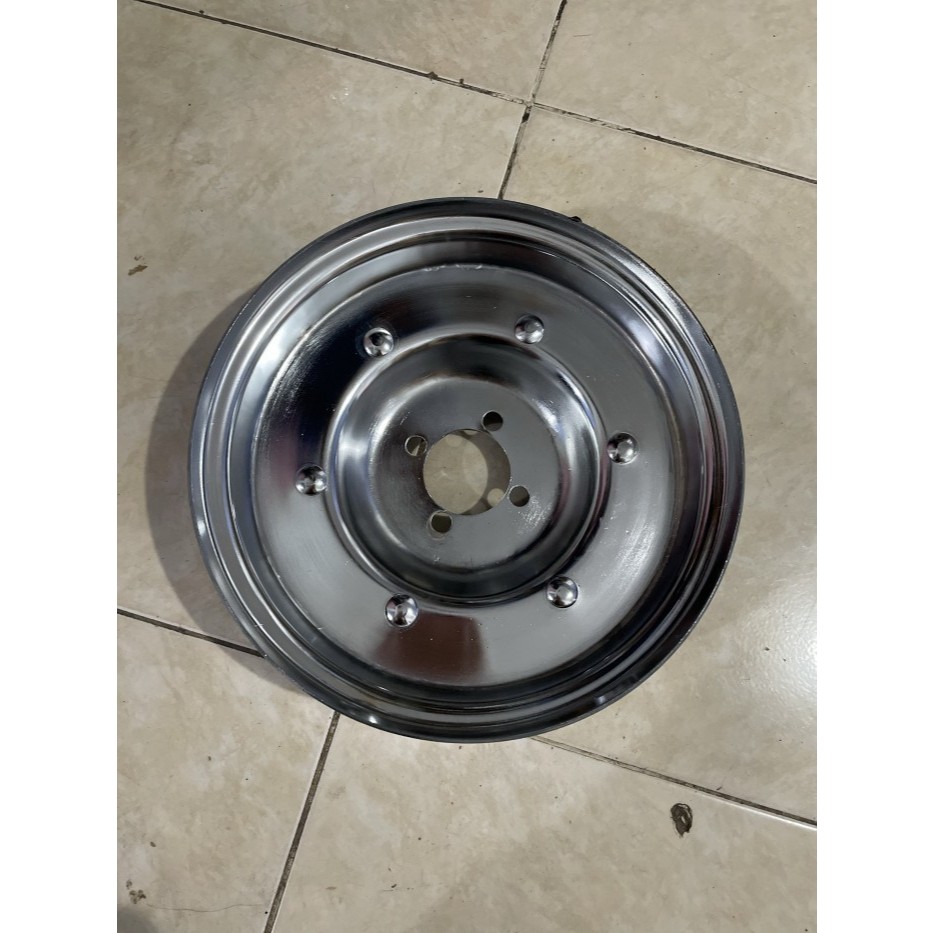Velg Pelek Vespa Vbb / Bajaj Chrome Ring 10 Chrome Murah Bagus