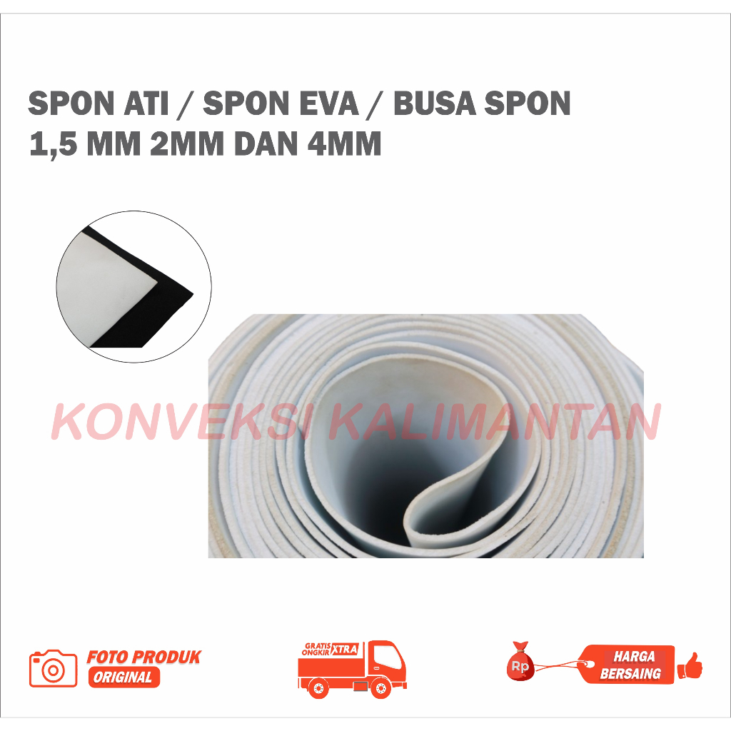 Spon Ati / Spon Eva / Busa Spon 1,5MM 2MM DAN 4MM