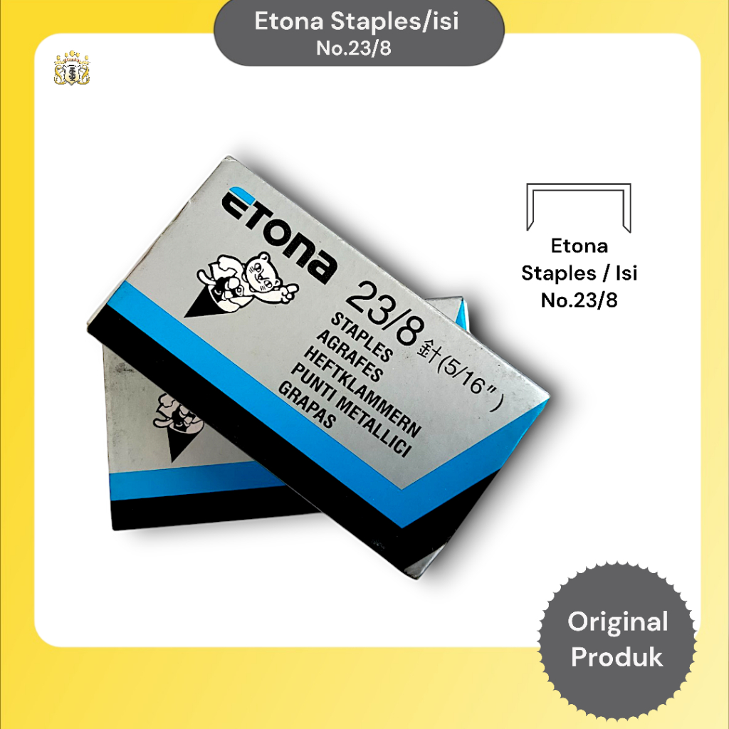 

Etona Isi Staper No 23/ 8 Isi 1000 Pcs Serbaguna