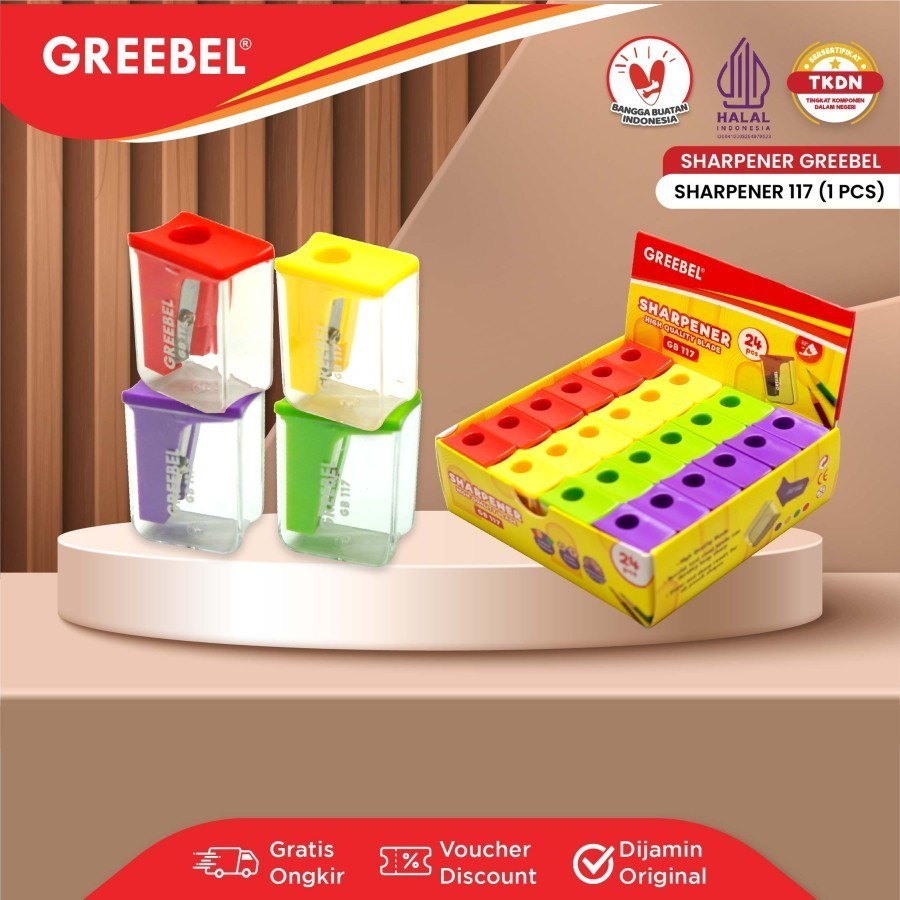 

Rautan Pensil Greebel GB-117 Serutan Pencil Sharpener Peraut