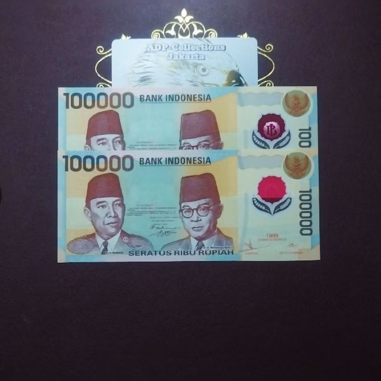 Uang kuno 100000 polymer 1999