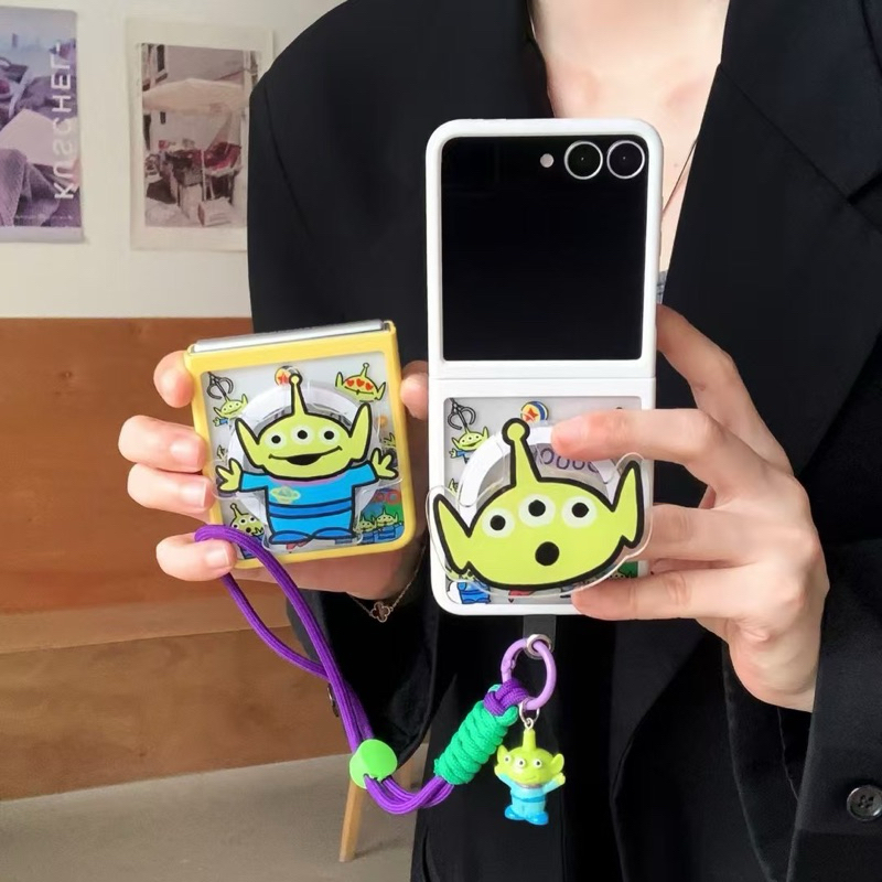 New Case Samsung Zflip7 7FE Wide Screen Frameless Magsafe Toystory Alien Toy Story With Magnet Popso