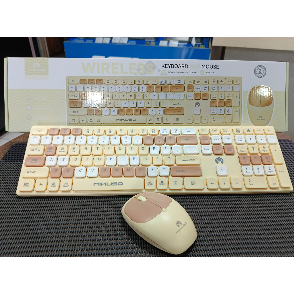 KEYBOARD MOUSE WIRELESS BLUETOOTH MIKUSO