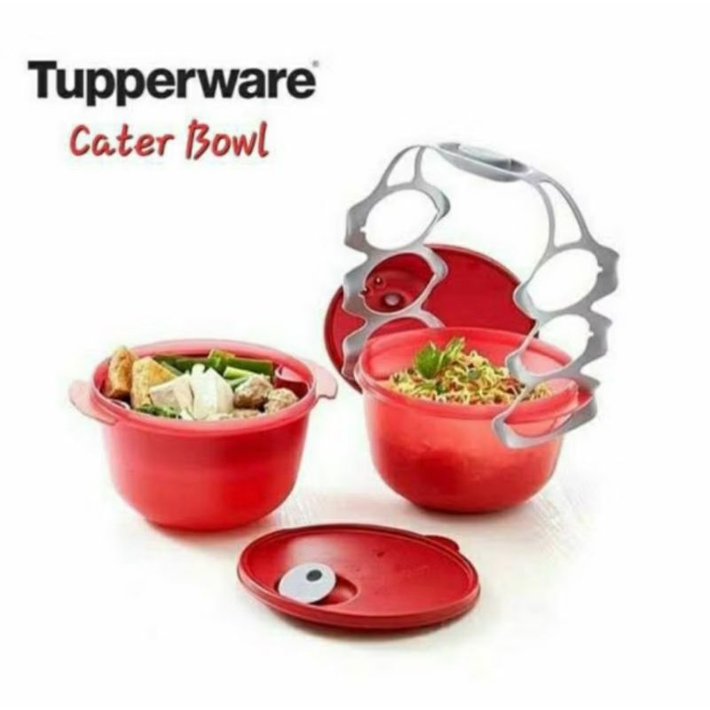 Cutter bowl Tupperware isi 2 / Rantang Tupperware 2 susun