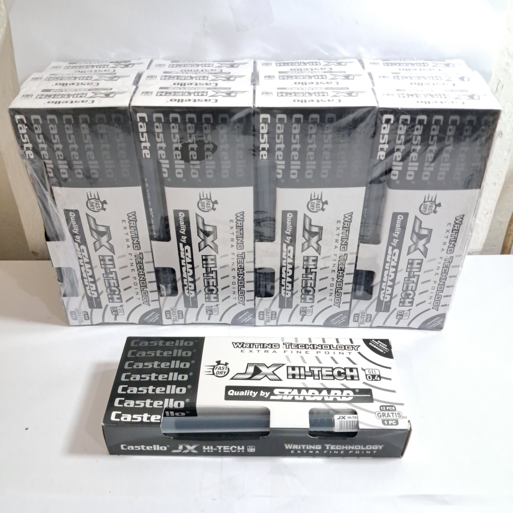 

1 Lusin isi 12 Pcs Pena Gel 0,4 Castello JX HI - TECH
