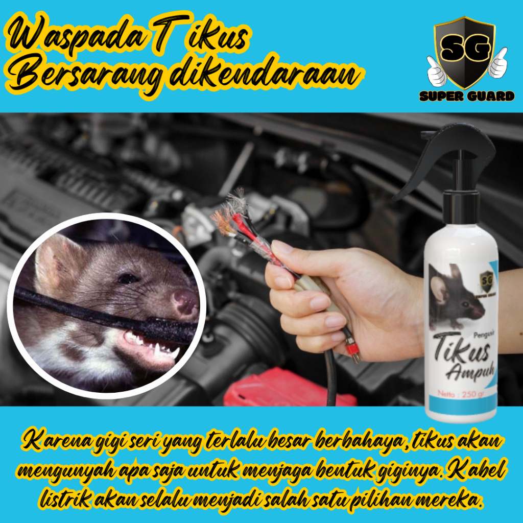 Anti Tikus Semprot – Pengusir Tikus Mobil, Motor & Rumah