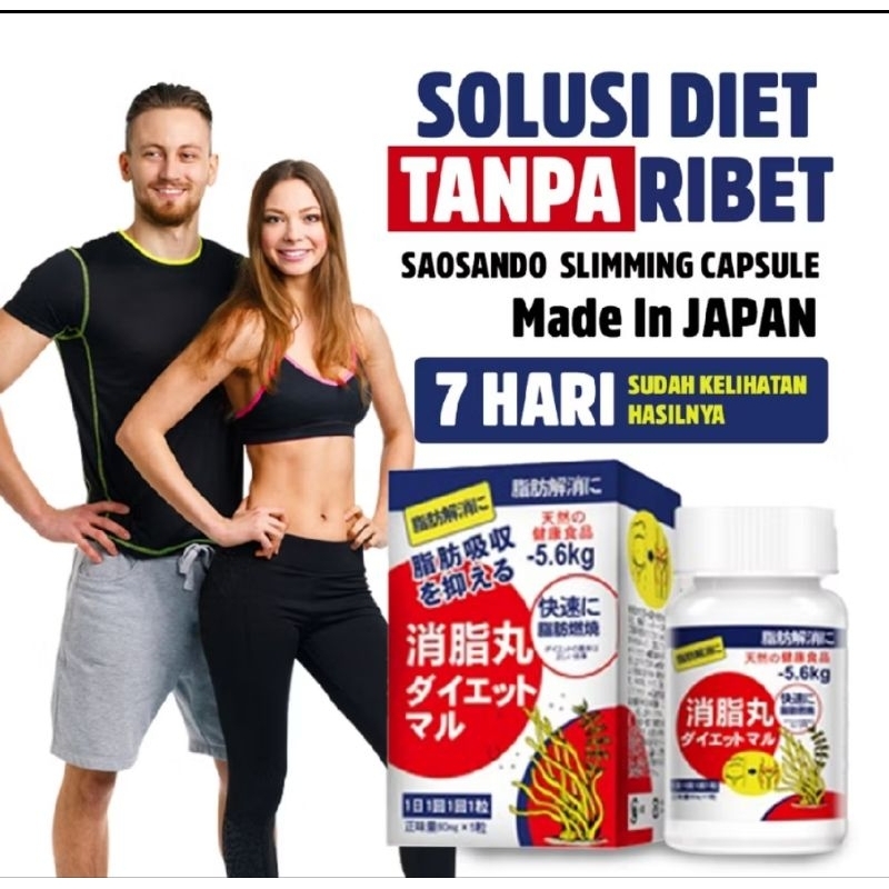 SAUSANDO kapsul pelangsing import jepang (merah)