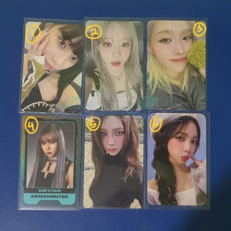 [Official] Photocard Aespa Winter Smini Photopack Girls Mangap C ver. Kwangya Character Card Savage 