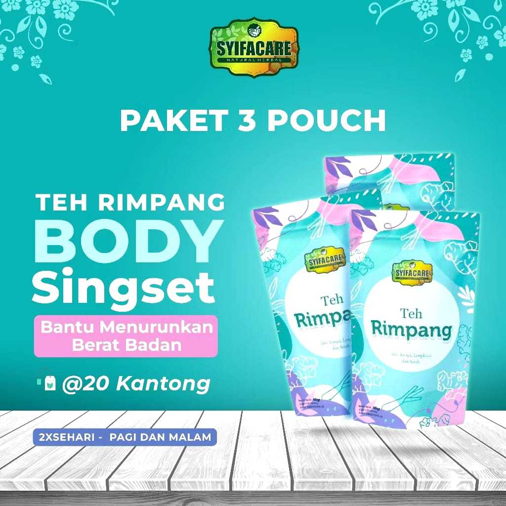 

Paket 3 pcs Teh Rimpang Celup Syifacare Teh Detox JSR Imunitas Ramuan Rempah Rimpang Original